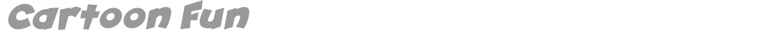 Cartoon Fun font preview